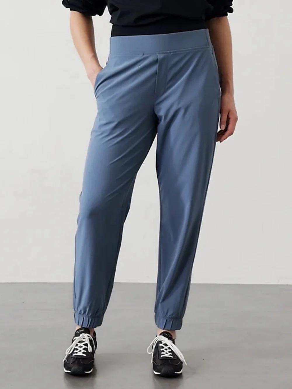 Athleta Brooklyn Mid Rise Jogger Shadow Blue Size 10 Tall